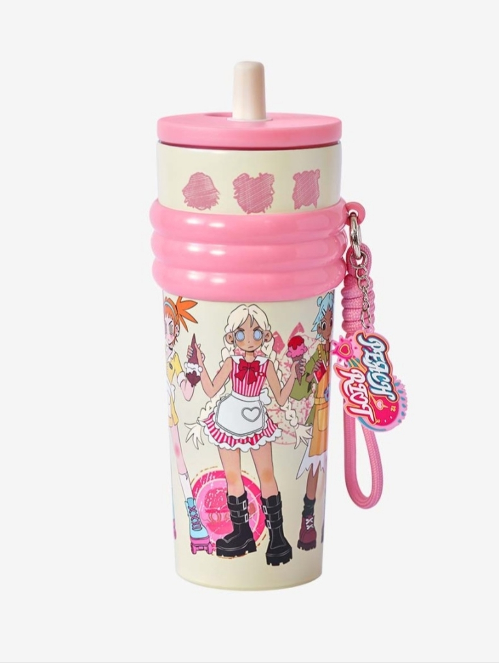 NIB Popmart Peach Riot Rush Hour Series Tumbler